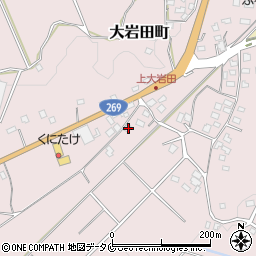 宮崎県都城市大岩田町6879-1周辺の地図