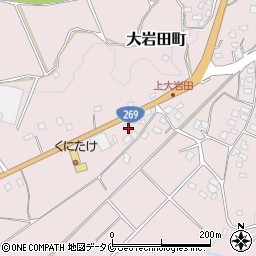 宮崎県都城市大岩田町6941-20周辺の地図