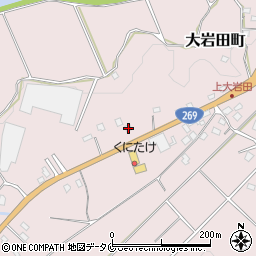 宮崎県都城市大岩田町6916-1周辺の地図