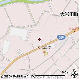 宮崎県都城市大岩田町6916-7周辺の地図