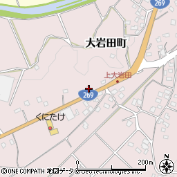 宮崎県都城市大岩田町6940-1周辺の地図