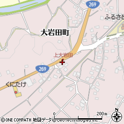 宮崎県都城市大岩田町6882-5周辺の地図