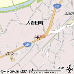 宮崎県都城市大岩田町6909-1周辺の地図
