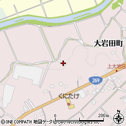 宮崎県都城市大岩田町6916-18周辺の地図