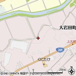 宮崎県都城市大岩田町6916周辺の地図