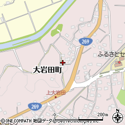 宮崎県都城市大岩田町5345-1周辺の地図