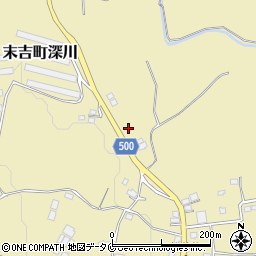 鹿児島県曽於市末吉町深川2146-5周辺の地図