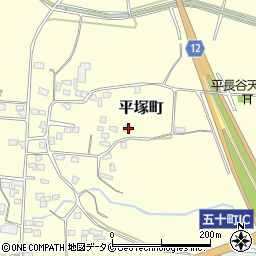 宮崎県都城市平塚町4320-2周辺の地図