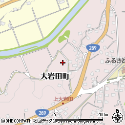 宮崎県都城市大岩田町6895-1周辺の地図