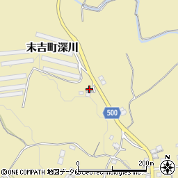 鹿児島県曽於市末吉町深川2163-1周辺の地図