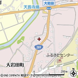 宮崎県都城市大岩田町5368-3周辺の地図