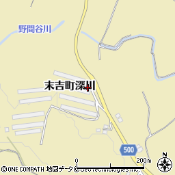 鹿児島県曽於市末吉町深川2168-1周辺の地図