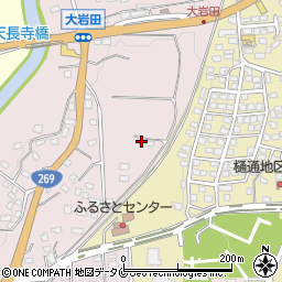 宮崎県都城市大岩田町5426-6周辺の地図