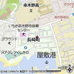 鹿児島県いちき串木野市長崎町64周辺の地図