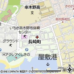 鹿児島県いちき串木野市長崎町72周辺の地図