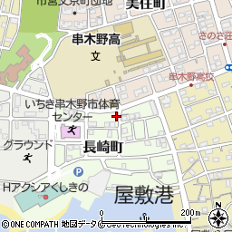 鹿児島県いちき串木野市長崎町76周辺の地図