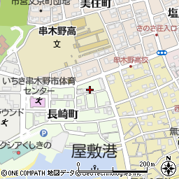 鹿児島県いちき串木野市長崎町3周辺の地図