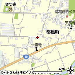 宮崎県都城市都島町1221-2周辺の地図