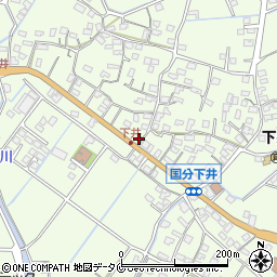 下井簡易郵便局周辺の地図