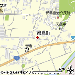 宮崎県都城市都島町1261周辺の地図