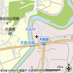 宮崎県都城市大岩田町5298-1周辺の地図