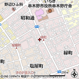 鹿児島県いちき串木野市昭和通194周辺の地図