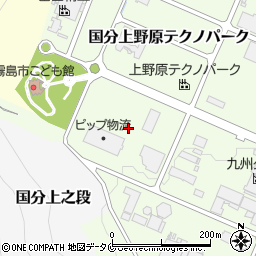 鹿児島県霧島市国分上野原テクノパーク3周辺の地図