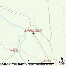 上河内公民館前周辺の地図