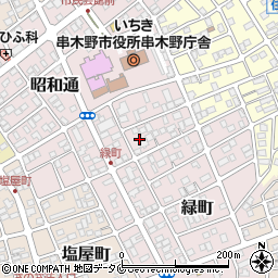 鹿児島県いちき串木野市昭和通166周辺の地図