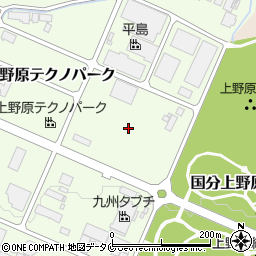 鹿児島県霧島市国分上野原テクノパーク10周辺の地図