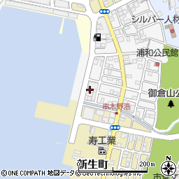 串木野市漁協周辺の地図