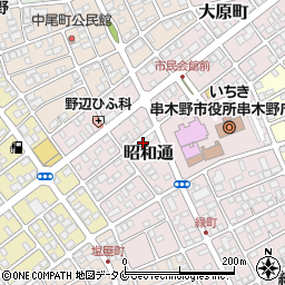 鹿児島県いちき串木野市昭和通252周辺の地図