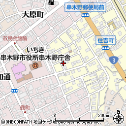 鹿児島県いちき串木野市住吉町164周辺の地図