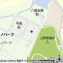 鹿児島県霧島市国分上野原テクノパーク9周辺の地図