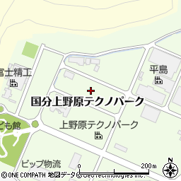 鹿児島県霧島市国分上野原テクノパーク5周辺の地図