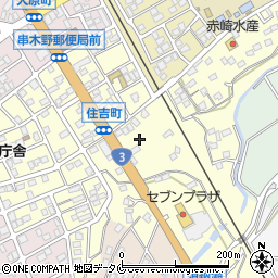 鹿児島県いちき串木野市住吉町周辺の地図