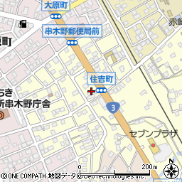 鹿児島県いちき串木野市住吉町6周辺の地図