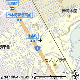 鹿児島県いちき串木野市住吉町11250-2周辺の地図