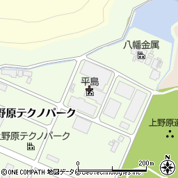 鹿児島県霧島市国分上野原テクノパーク8周辺の地図
