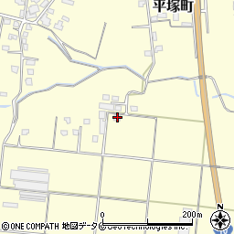 宮崎県都城市平塚町9967-2周辺の地図