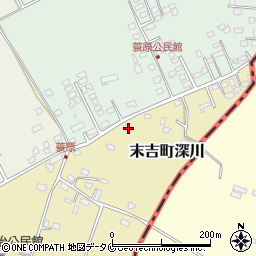 鹿児島県曽於市末吉町深川1628-4周辺の地図