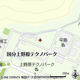 鹿児島県霧島市国分上野原テクノパーク6周辺の地図