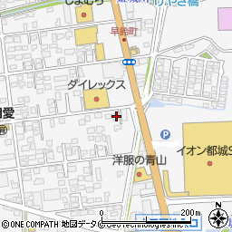 宮崎県都城市早鈴町1571周辺の地図