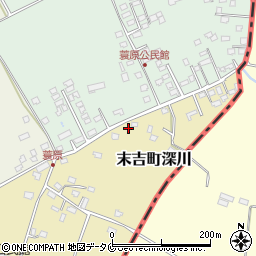 鹿児島県曽於市末吉町深川1627周辺の地図