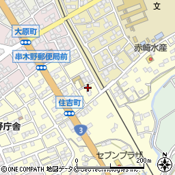 鹿児島県いちき串木野市住吉町100-2周辺の地図