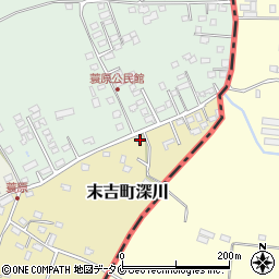 鹿児島県曽於市末吉町深川1626周辺の地図