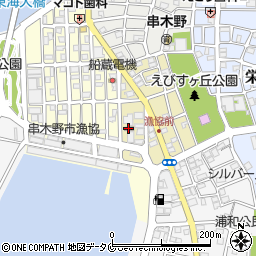 串木野浜町郵便局周辺の地図
