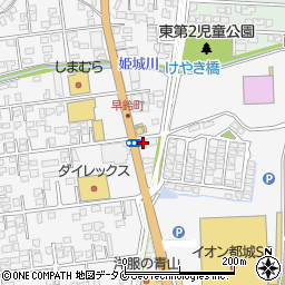 宮崎県都城市早鈴町1616周辺の地図