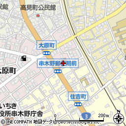 串木野郵便局周辺の地図