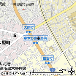 串木野郵便局周辺の地図